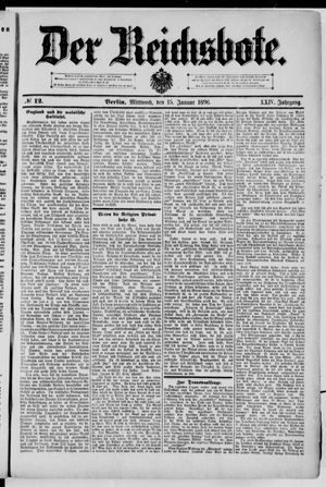 Der Reichsbote vom 15.01.1896