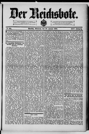 Der Reichsbote on Jan 29, 1896