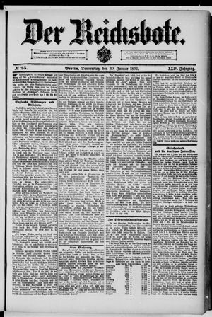 Der Reichsbote on Jan 30, 1896