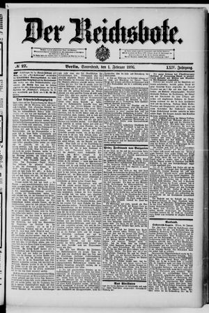 Der Reichsbote on Feb 1, 1896