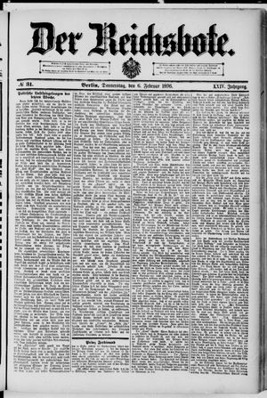 Der Reichsbote on Feb 6, 1896