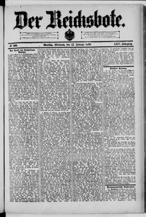 Der Reichsbote on Feb 12, 1896