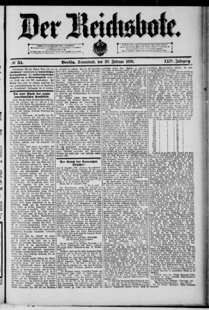 Der Reichsbote vom 29.02.1896