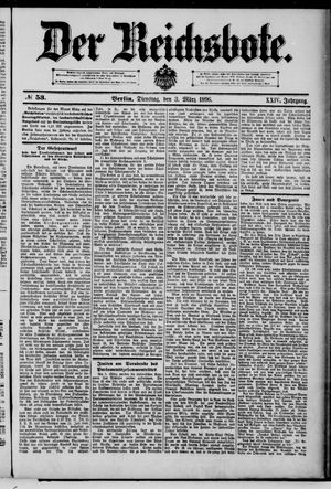 Der Reichsbote on Mar 3, 1896