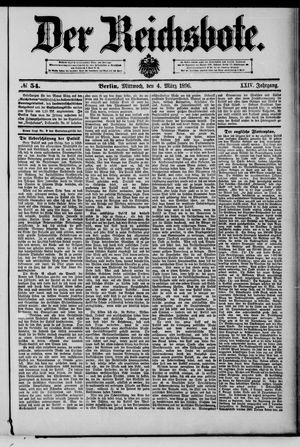 Der Reichsbote on Mar 4, 1896
