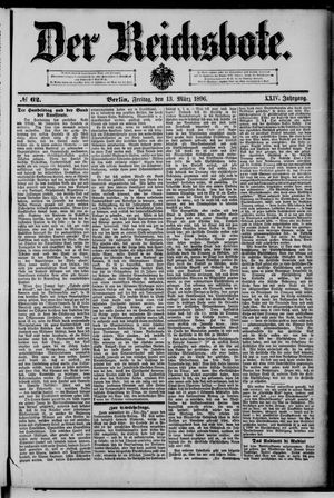 Der Reichsbote on Mar 13, 1896