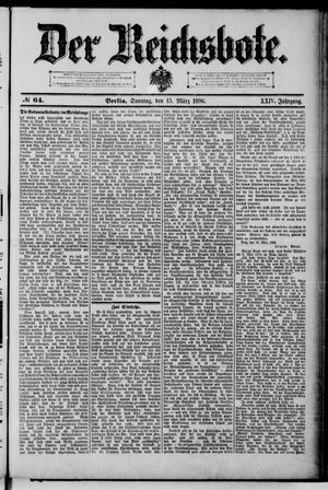 Der Reichsbote on Mar 15, 1896