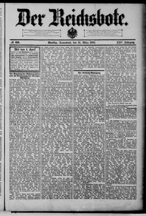 Der Reichsbote on Mar 21, 1896