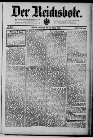Der Reichsbote on Mar 25, 1896