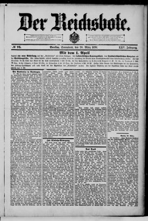 Der Reichsbote on Mar 28, 1896