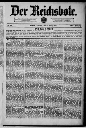 Der Reichsbote on Mar 31, 1896