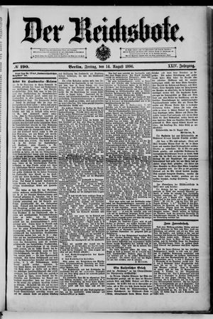 Der Reichsbote vom 14.08.1896