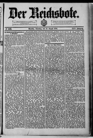 Der Reichsbote vom 18.08.1896