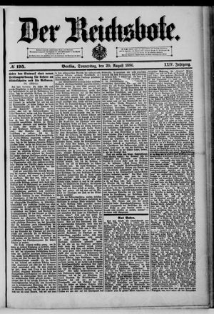 Der Reichsbote vom 20.08.1896