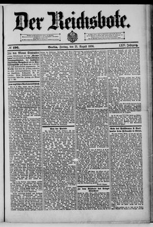 Der Reichsbote vom 21.08.1896