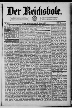 Der Reichsbote on Aug 27, 1896