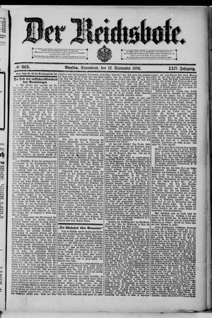 Der Reichsbote vom 12.09.1896