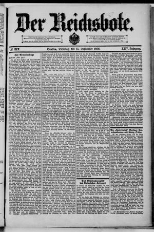 Der Reichsbote vom 15.09.1896