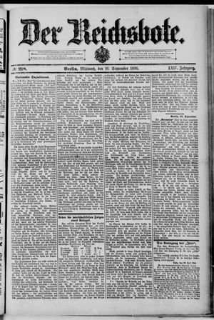 Der Reichsbote vom 16.09.1896