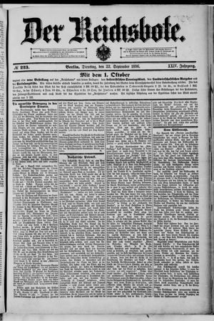 Der Reichsbote vom 22.09.1896