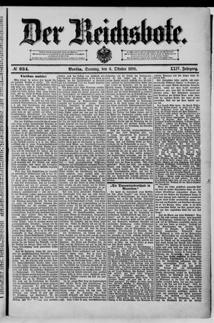 Der Reichsbote on Oct 4, 1896