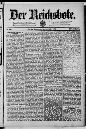 Der Reichsbote vom 08.10.1896