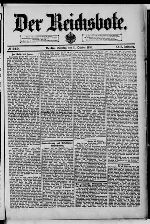 Der Reichsbote vom 11.10.1896