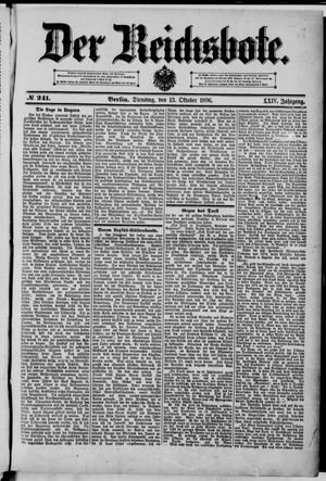 Der Reichsbote vom 13.10.1896