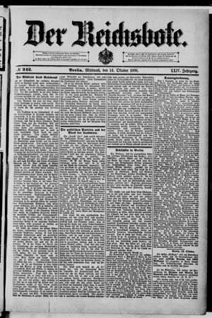 Der Reichsbote vom 14.10.1896