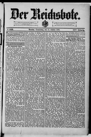 Der Reichsbote vom 15.10.1896