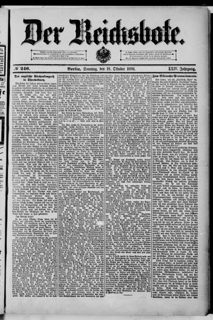 Der Reichsbote vom 18.10.1896