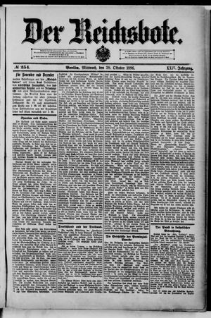 Der Reichsbote on Oct 28, 1896