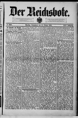 Der Reichsbote vom 31.10.1896