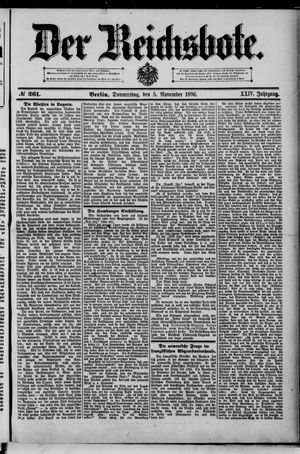Der Reichsbote vom 05.11.1896