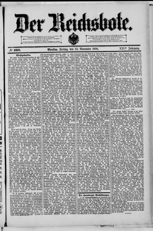 Der Reichsbote vom 13.11.1896