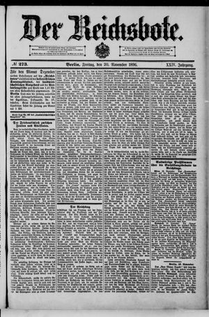 Der Reichsbote vom 20.11.1896