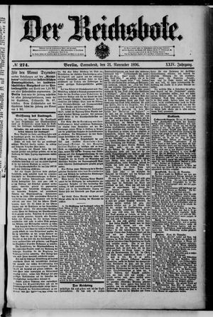 Der Reichsbote vom 21.11.1896