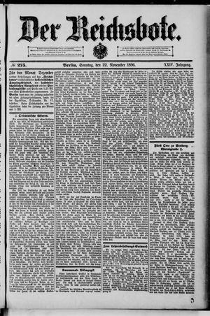 Der Reichsbote vom 22.11.1896