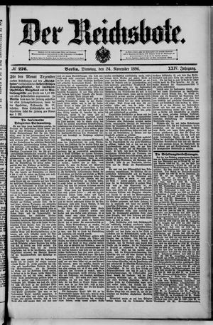 Der Reichsbote vom 24.11.1896