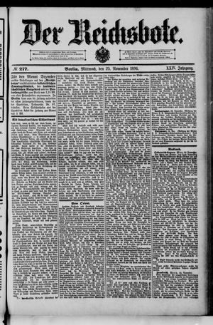 Der Reichsbote vom 25.11.1896