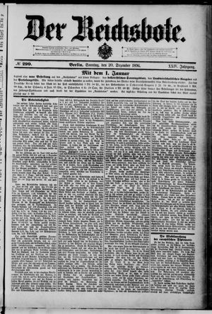 Der Reichsbote on Dec 20, 1896