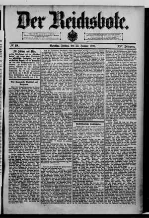 Der Reichsbote on Jan 22, 1897