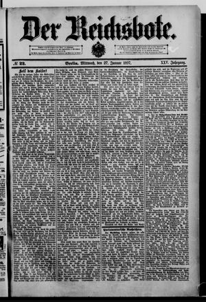 Der Reichsbote vom 27.01.1897