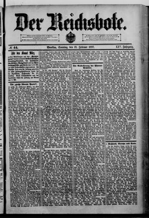 Der Reichsbote on Feb 21, 1897