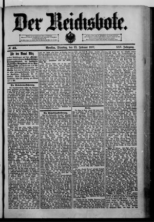 Der Reichsbote on Feb 23, 1897
