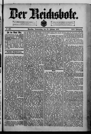 Der Reichsbote on Feb 25, 1897