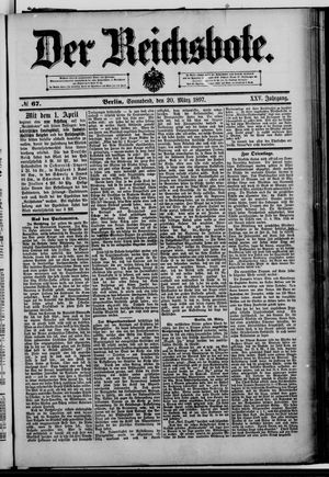 Der Reichsbote on Mar 20, 1897