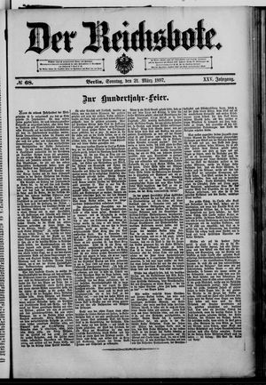 Der Reichsbote vom 21.03.1897