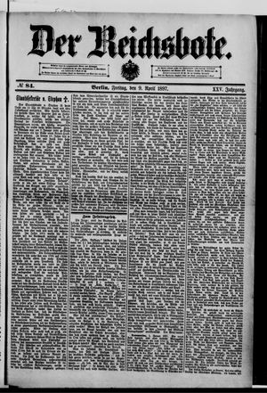 Der Reichsbote vom 09.04.1897