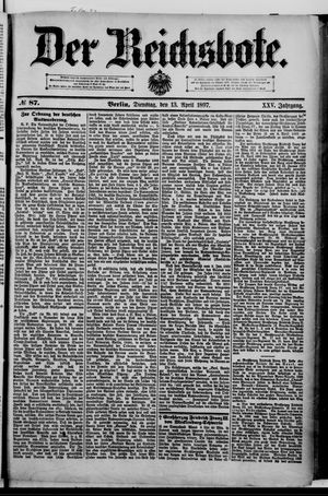 Der Reichsbote on Apr 13, 1897